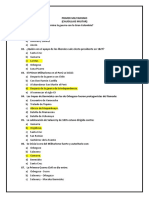 Primer Militarismo-Caudillaje Militar (Cuestionario)