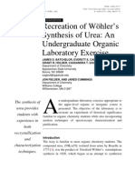 Recreation of Wöhler's Synthesis of Urea: An Undergraduate Organic Laboratory Exercise