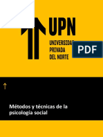 Métodos y Técnicas de La Psicología Social