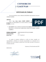 Certificado de Trabajo