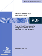 ISA 75.08.02 Face-to-Face Dimensions For Flangeless Control Valves