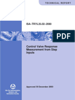 ISA-TR75.25.02 - 2000 - Control Valve Response Measurement From Step Inputs