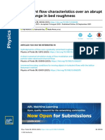 Turbulent Flow Characteristics Over An Abrupt Step Change in Bed Roughness