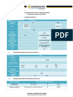 Plan Formativo de Prácticas