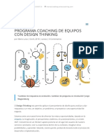 Programa Coaching de Equipos Con Design Thinking