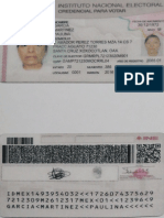 Credencial de Elector Paulina García Martínez