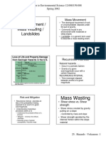 Mass Movement Mass Wasting Landslides Ma