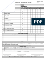 Check List Serra Circular Portatil