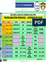 Horario Aprendo en Casa Junio Año 2021 SJB