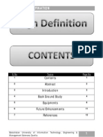 MMS High Defination: Back Ground Study Equipments Future Enhancements References