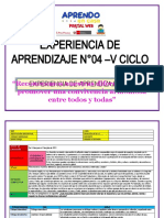 Experiencia de Aprendizaje N°04-V-5to y 6tociclo