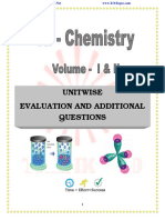 11th Chemistry Unit Wise Questions English Medium