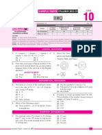 Imo Sample Paper Class-10