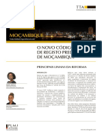 Novo Codigo de Registo Predial de Mocambique