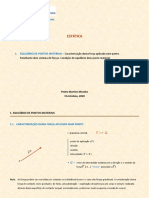 (PT) ESTÁTICA - DOC. 01 - Equilíbrio de Pontos Materiais