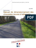 Guide Technique Manuel de Dimensionnement Des Chaussées Neuves À Faible Trafic