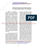 Application of Artificial Neural Network (ANN) Technique For The Measurement of Voltage Stability Using FACTS Controllers - IT