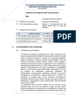 Cocina Solar - Perfil Del Proyecto de Innovación