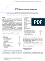 Chemical Analysis of Limestone, Quicklime, and Hydrated Lime