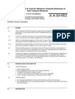 T 134 Moisture Density Relations of Soil-Cement Mixtures