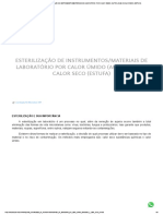 Tecnal - Esterilização de Instrumentos - Materiais de Laboratório Por Calor Úmido (Autoclave) e Calor Seco (Estufa)