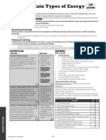 Year 8 Lesson Plan - The Two Main Types of Energy