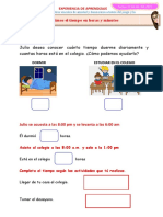 D4 A1 FICHA Medimos El Tiempo en Horas y Minutos