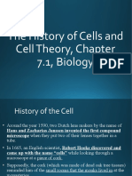 The History of Cells and Cell Theory