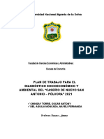 Diagnostico Socieconomico y Ambiental Del Caserio Nuevo San Antonio