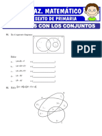 Ejercicios de Conjuntos para Sexto de Primaria