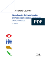 Coutinho - 2014 - Metodologia de Investigação em Ciências Sociais e Humanas - Teoria e Prática