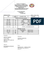 Sample Copy Class Program