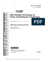 IEEE Standard Terminology For Power and Distribution Transformers