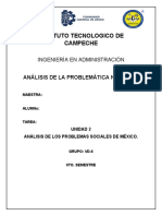 Análisis de Los Problemas Sociales de México.