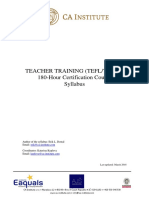 TEFL Syllabus 2019