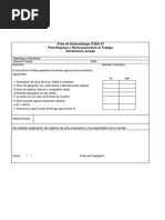 Ficha de Sintomatología y DJ Antecedentes Médicos LP