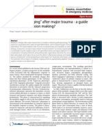 "Metabolic Staging" After Major Trauma - A Guide For Clinical Decision Making?