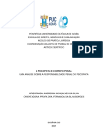 A Psicopatia e o Direito Penal - Uma Análise Sobre A Responsabilidade Penal Do Psicopata