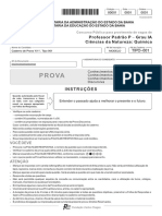 FCC 2018 Sec Ba Professor Padrao P Quimica Prova