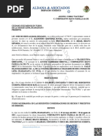 Escrito de Demanda Inicial Juicio Ejecutivo Mercantil Via Accion Directa - Pagaré