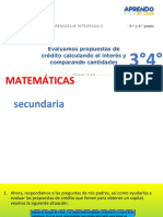 Semana 4 Matematicas 3 y 4 Grado de Secundaria