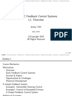 EE3331C Feedback Control Systems L1: Overview: Arthur TAY