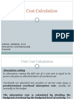 Lecture 5-6 Unit Cost Calculation