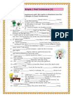 Simple Past & Present Continuous