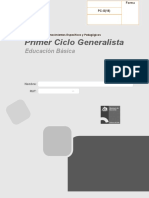 Primer Ciclo Generalista Prueba