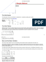 8a - Linear Programming Simplex Method