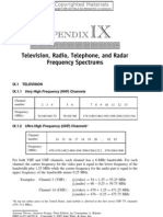 Appendix: Television, Radio, Telephone, and Radar Frequency Spectrums