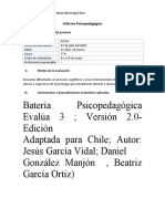 Formato Informe Psicopedagógico