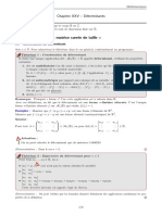 Cours 25 Determinants