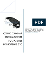 Como Cambiar Regulador de Voltaje Del Dongfeng s30